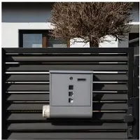 Malatec wand brievenbus - RVS - zilvergrijs