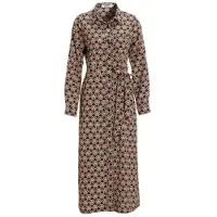Colourful Rebel Desiree Graphic Flower Long Sleeve Maxi Shirt Dress Ls Candy Maat: M | Blousejurken Outlet | Dames