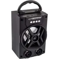 EStore Esperanza - Bluetooth-luidspreker met FM-radio - zwart