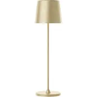 Brilliant Tafellamp Kaami - Mat Goud - Diameter 10cm - 2w - Usb