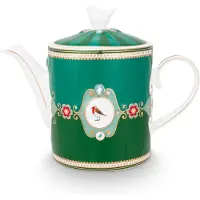 Pip studio Theepot Love Birds Medaillon Emerald-Green 1,3 L