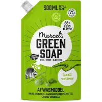 Marcel's Green Soap Afwasmiddel Basilicum & Vertivert Gras Navulling 500 Ml