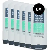 Dove Men + Care Sensitive Body + Face + Hair Wash - 6 x 400 ml