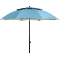 Doppler zonnescherm GS Windprofi 200, 8-delig, blauw