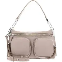 Coccinelle Leren Schoudertas Hyle Grained Leather Powder Pink Beige