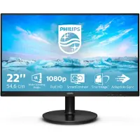 Philips 221V8A/00 21.5 inch FHD - Zwart - LCD LED - VA - 1920 x 1080 - 4ms - VGA HDMI