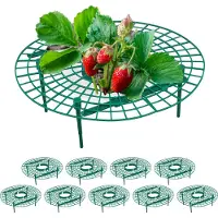 Relaxdays steun aardbeien - set van 10 - tegen slakken etc. - plantensteun aardbeiplant