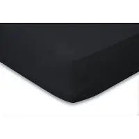 Eleganzzz Hoeslaken Jersey Katoen Stretch 35cm Hoge Hoek - zwart 160x210/220cm - 180x200cm
