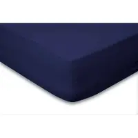 Eleganzzz Hoeslaken Katoen Perkal 35cm Hoekhoogte - donker blauw 90x210/220cm