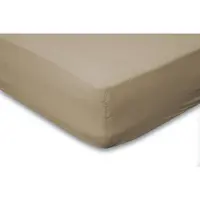 Eleganzzz Hoeslaken Katoen Perkal 35cm Hoekhoogte - zand 180x200cm