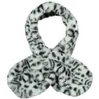 Sarlini imitatiebont sjaal met panterprint zand/zwart Beige Dierenprint - maat 6-12 mnd
