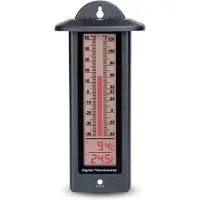 Eti Max/Min Thermometer met Grafische Staafweergave - Ruimtethermometer - Kamerthermometer - Onthoudt de hoogst en laagst gemeten temperatuur