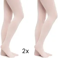 Rumpf Balletpanty Dames (2x) - 102 Sylvie - Roze Ballet Maillot - 2pack - Maat XXL