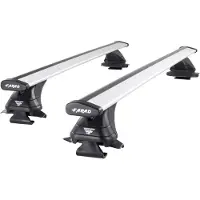 Farad Dakdragers geschikt voor Dacia Duster vanaf 2023 open dakrailing - Aluminium - Hoog laadvermogen 100kg - Wingbar Zilver - Merk