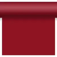 Duni tafelloper - papier - bordeaux rood- 480 x 40 cm - Tafellopers