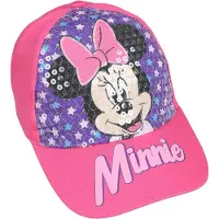 Disney Roze baseballpet versierd met pailletten en MINNIE MOUSE opdruk