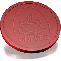 Combicraft Reliëfmunten koffie bordeaux rood - 250 stuks