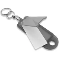 Combicraft Openklapbare sleutellabels Grijs 60 x 22 mm - 100 stuks
