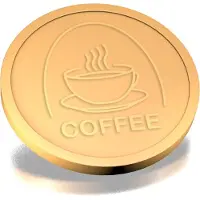 Combicraft Reliëfmunten koffie beige - 250 stuks