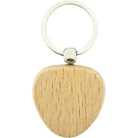Combicraft Blanco houten sleutelhanger driehoek 40x40mm - verpakking 10 stuks