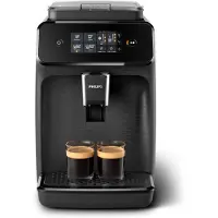 Philips series 1200 - Volautomatische Espressomachine - Keramische molen - AquaClean - 15 Bar - 1,8 L inhoud - Koffiemachine met bonen - Mat Zwart - EP1200/00