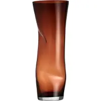 Orrefors Squeeze vaas Sunset brown