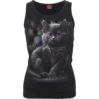 Spiral - Gothic Top - CATTITUDE - Vest - S tot XXL - voor Vrouwen - zwart - Maat XL