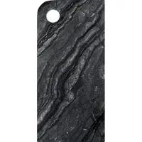 Mette Ditmer Marble dienblad large 18x38 cm Black-grey