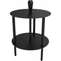 Lind DNA Bijzettafel Strap Table S Bull Black/Oak Smoked