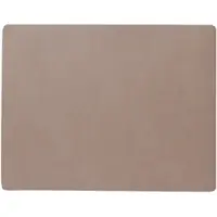 Lind DNA Placemat Square L Serene Mole Grey (Set van 4)-35 x 45 cm