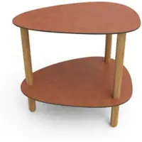 Lind DNA Loungetafel Curve Lounge Table L Bull Cognac Oak Nature