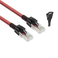 ACT FB5551, 1,5 meter, Cat6a, U/UTP (UTP), RJ-45, RJ-45, rood