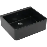 Villeroy & Boch Farmhouse 60 X keramische spoelbak Pure Black 636001R7