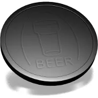 Combicraft Reliëfmunten bier zwart - 250 stuks