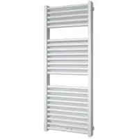 Boss & Wessing Designradiator BWS Ifona 123x50 cm 802 Watt Met Middenaansluiting Mat Wit