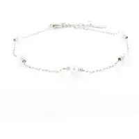 Kalli Armband Zilver met Platte Bedels Zirkonia | 2583