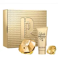 Paco Rabanne Lady Million eau de parfum 80ml , bodylotion 100ml en miniatuur 5ml.