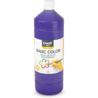 Creall Plakkaatverf - Paars - paarse schoolverf - fles 1000ML - Gemaakt in Nederland - professionele kwaliteit - basic color - vegan - glutenvrij