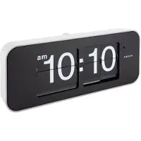 Karlsson Klok Wide Flip White Casing Black Dial