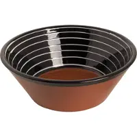 Colori del Sud Schaal Mezquita 28 cm 2.8 l Wit Bruin Zwart Aardewerk 1 stuk