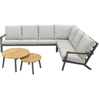 Van der Garde Tuinmeubelen VDG Santos/Mindo loungeset - loungebank - antraciet
