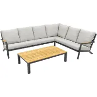Van der Garde Tuinmeubelen VDG Santos/Mindo loungeset - loungebank - antraciet 2-delig