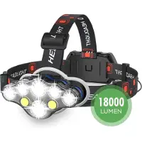 Travelhawk Hoofdlamp LED Oplaadbaar - Verstelbaar - Waterbestendig