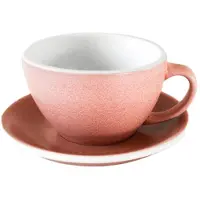 Loveramics Cappuccinokop met schoteltje Egg Cinnabar, 250 ml