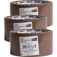Benson Verpakkingstape - 5x - bruin - 48mm x 50m - verpakkingsbenodigdheden voor kantoor/thuis
