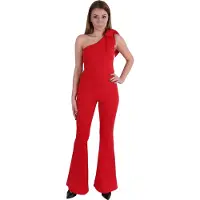Sarcia.eu John Zack rode jumpsuit, open schouder
