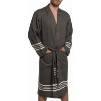 Lalay Hamam badjas Krem Sultan black van Lalay
