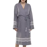 Lalay Hamam badjas Krem Sultan dark grey van Lalay