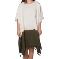 Lalay Dip dye strandtuniek khaki van Lalay