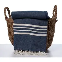 Lalay Hamamdoek Krem Sultan XXL navy van